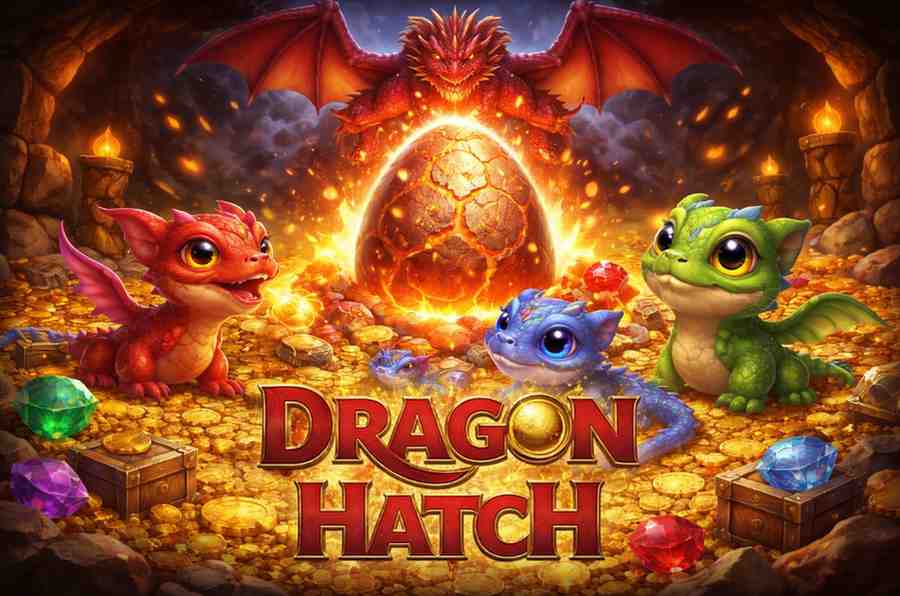 Dragon Hatch slot online com tema de dragões no 52BB cassino