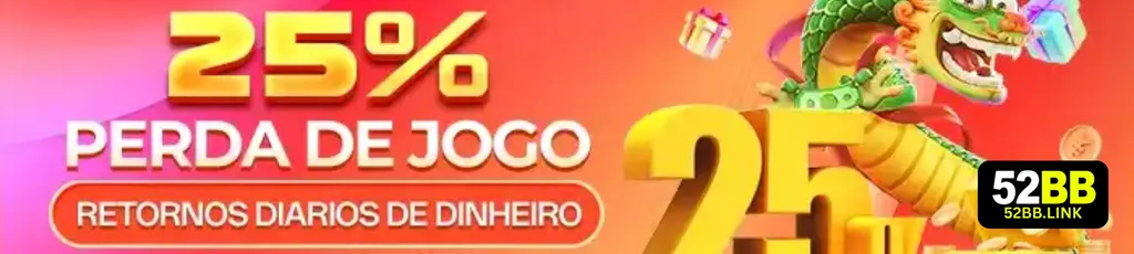 Banner de promoções 52BB com bônus e ofertas especiais