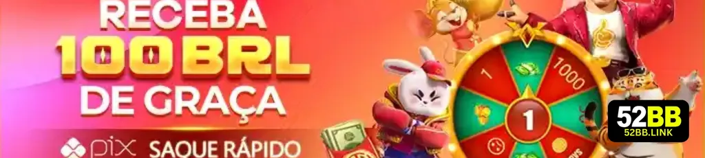 Banner de promoções 52BB com bônus e ofertas especiais
