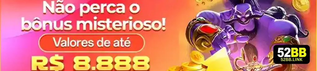 Banner de promoções 52BB com bônus e ofertas especiais