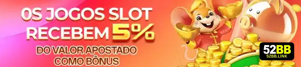 Banner de promoções 52BB com bônus e ofertas especiais